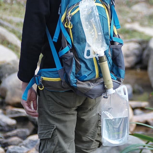防災グッズ 携帯アウトドア浄水ボトル