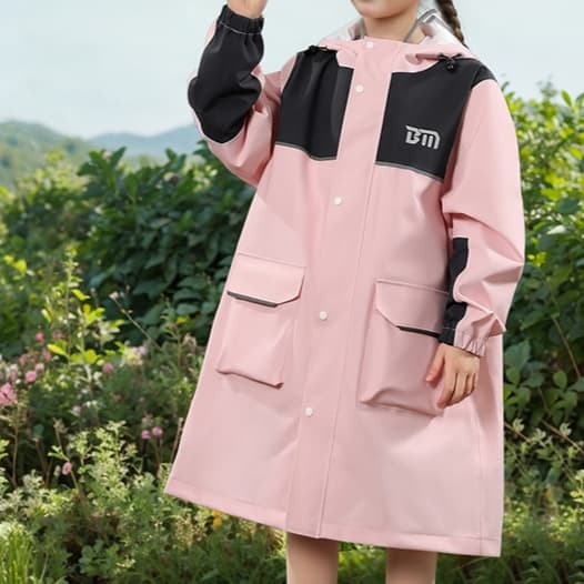 防災グッズ お子様向け防災レインコート帽子付き