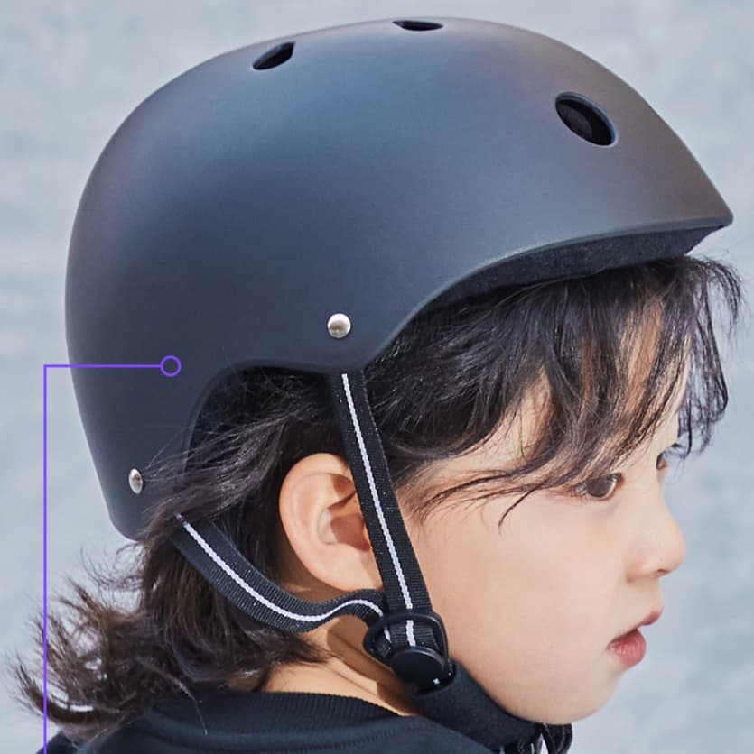 防災グッズ。災害時にも便利なお子様用ヘルメット。