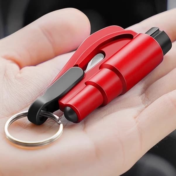 防災グッズ 緊急脱出用多機能キーホルダー