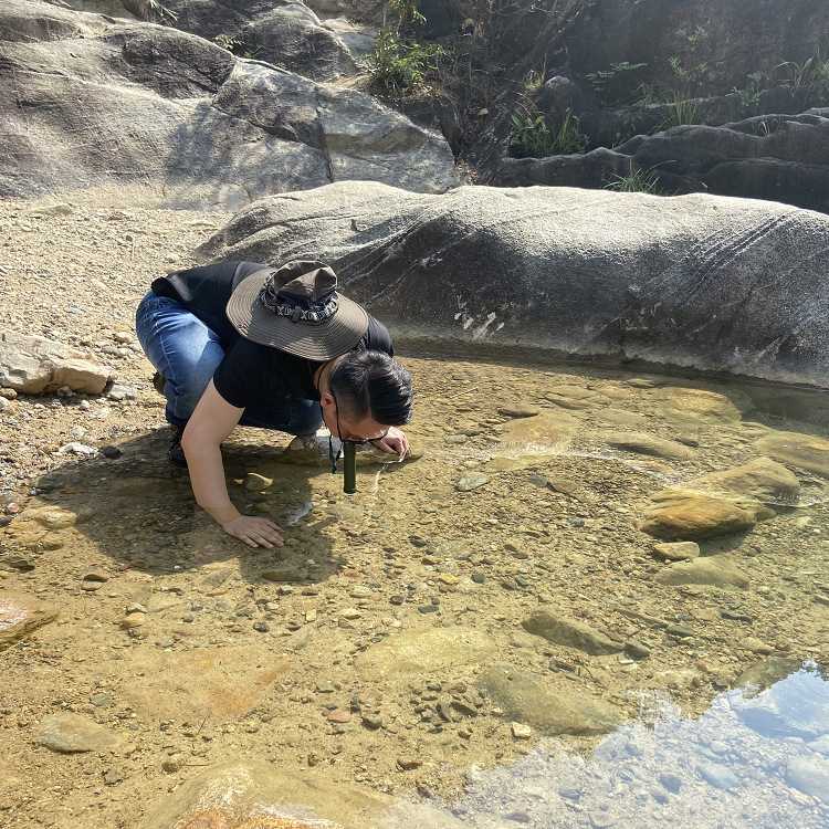防災グッズ アウトドア緊急浄水ボトル